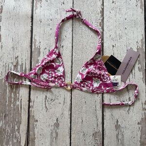 CIA MARITIMA Beachwear Rose Bikini Top - Sz S